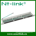 0.5U 24 port white utp patch panel